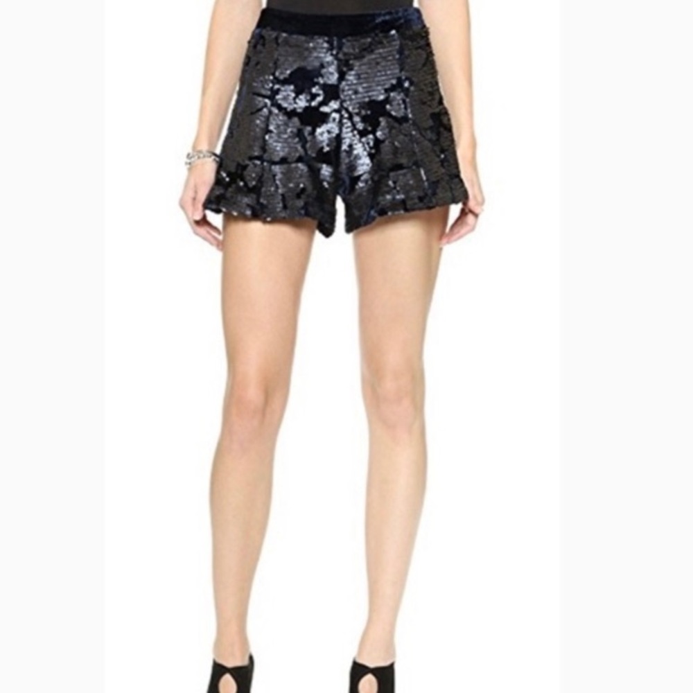 J.O.A. High Waist Sequin Shorts